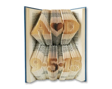 Load image into Gallery viewer, Custom 2 lines - Book folding pattern