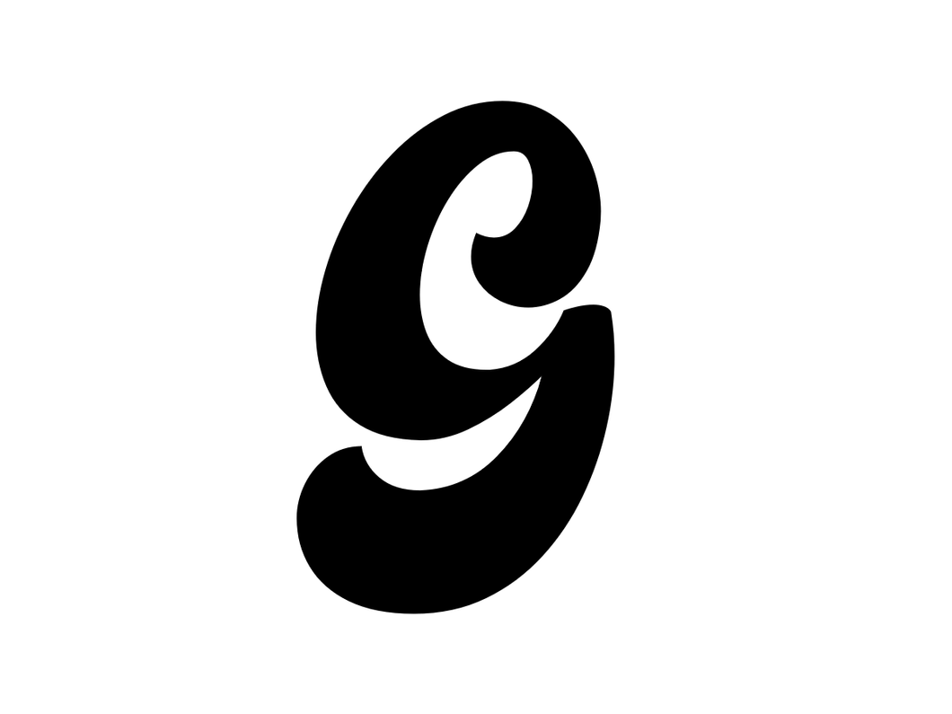 G - Single letter - Balba font - Book folding pattern