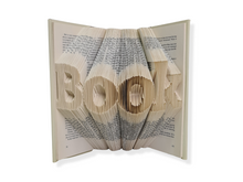 Load image into Gallery viewer, Custom word or name - Bree font - Book folding pattern