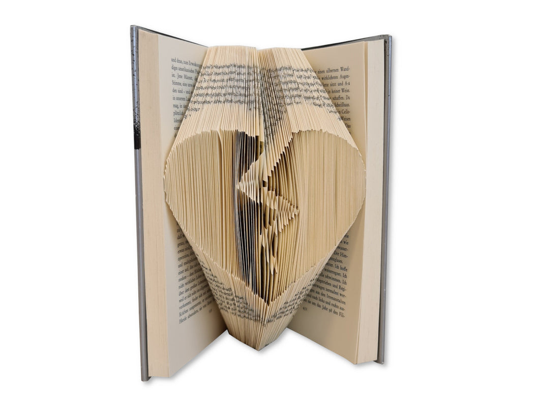 Broken heart - Book folding pattern