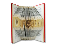 Load image into Gallery viewer, Custom word or name - Book font - Book folding pattern