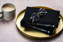 Load image into Gallery viewer, Folded book art custom initials - traditional anniversary gifts