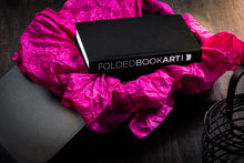 Load image into Gallery viewer, Folded book art custom initials - traditional anniversary gifts