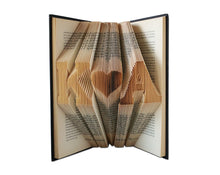 Load image into Gallery viewer, Custom initials - Book folding pattern