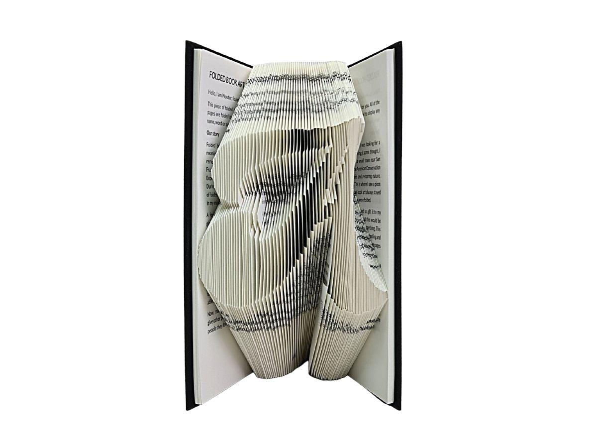 A - Single letter - Balba font - Book folding pattern