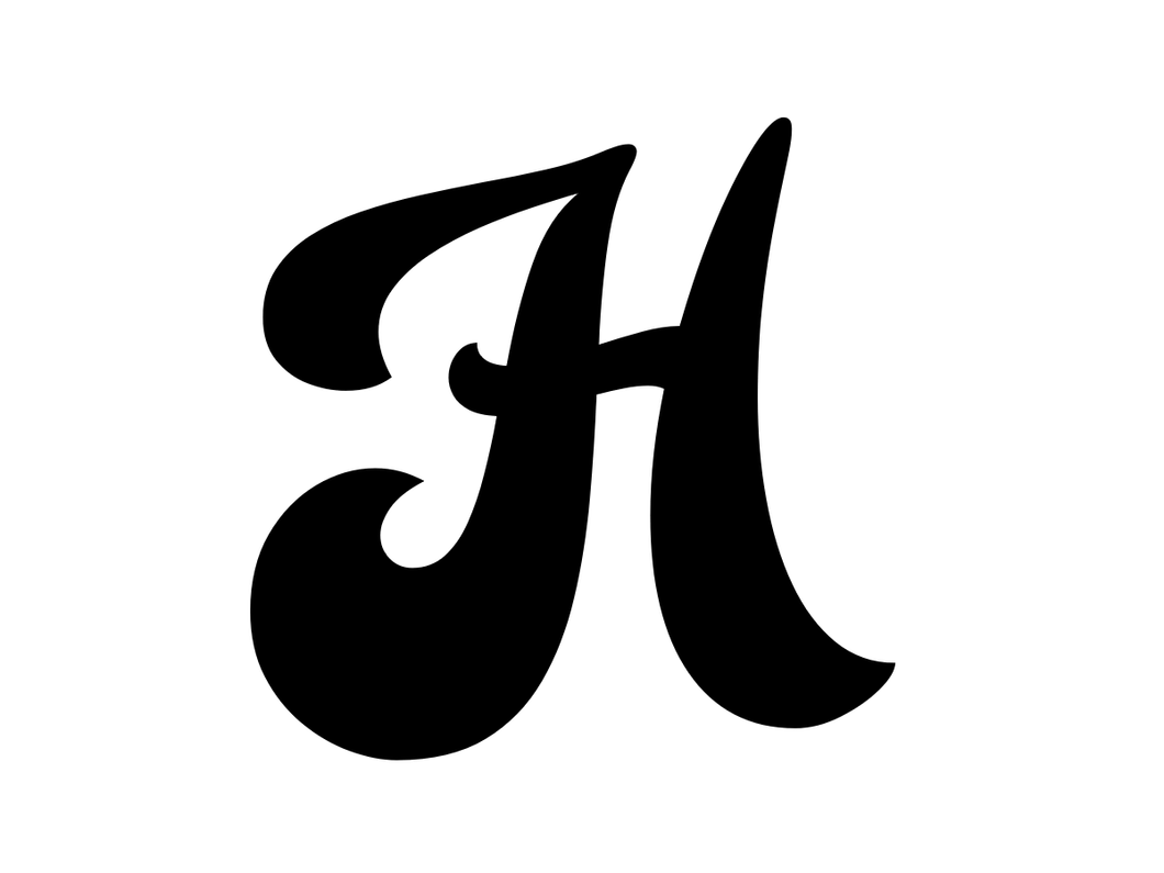H - Single letter - Balba font - Book folding pattern