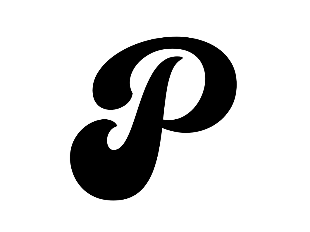 P - Single letter - Balba font - Book folding pattern