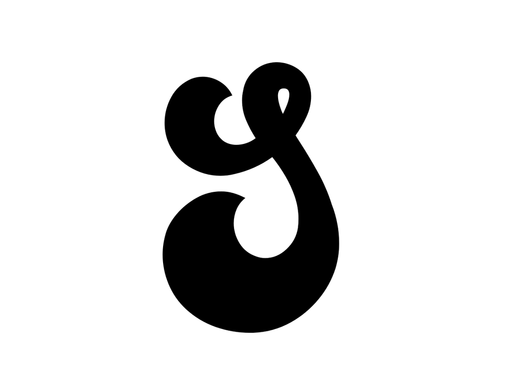 S - Single letter - Balba font - Book folding pattern