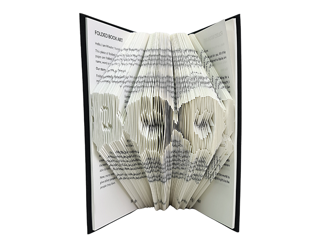 Halloween Boo - Book folding pattern