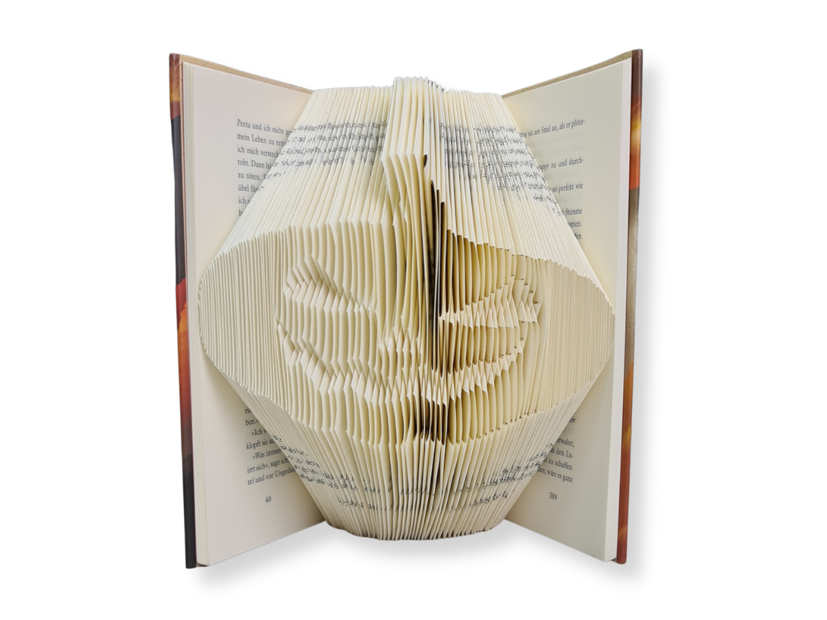Halloween Jack-o-lantern - Book folding pattern - Folded Book Art ...