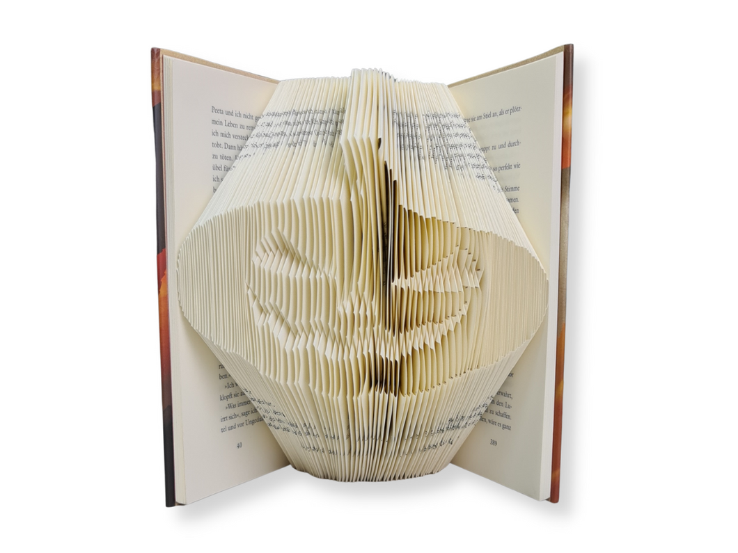 Halloween Jack-'o-lantern - Book folding pattern