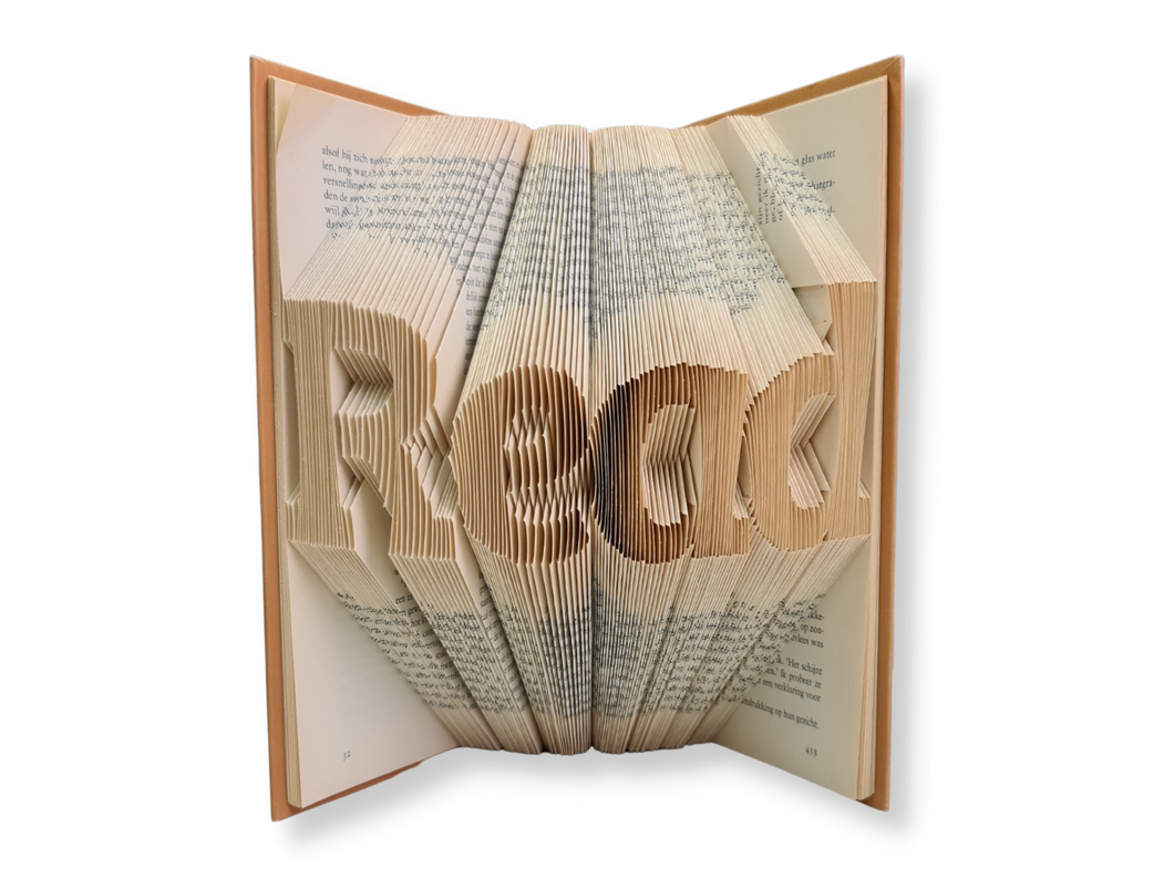 DIY 'Read' Bookfolding Pattern: Perfect Handcrafted Gift for Book Lovers