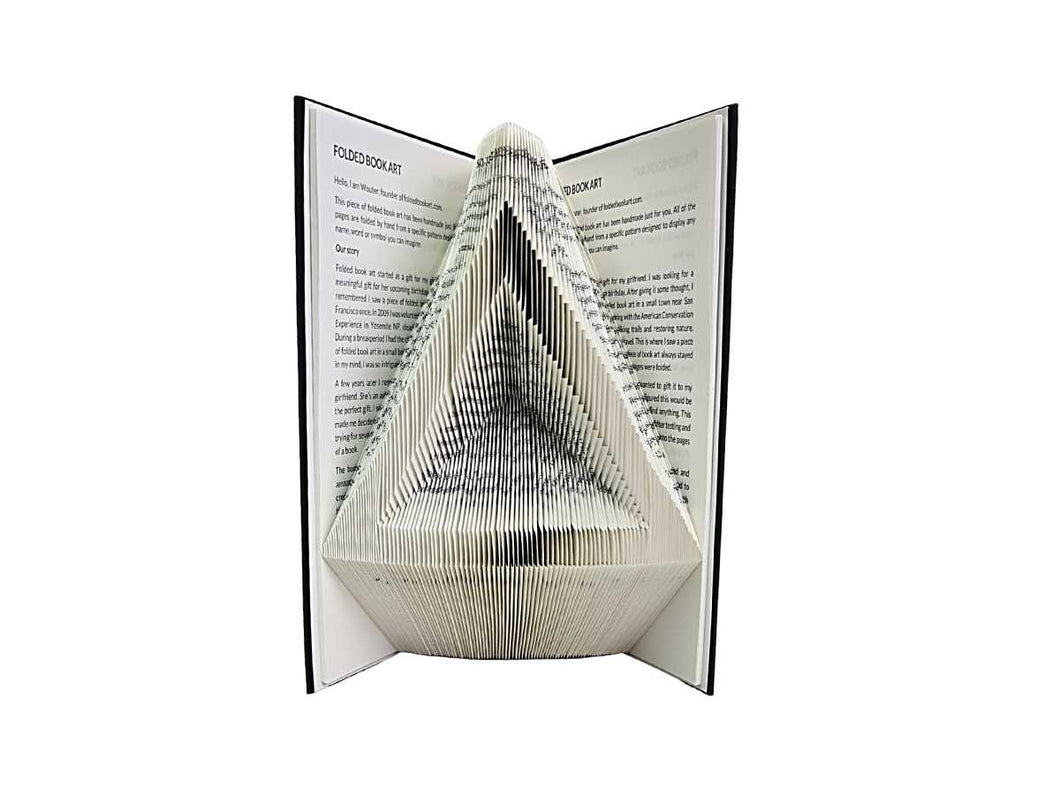 Triangle shape - Book folding pattern