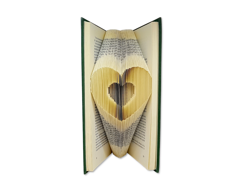 Small Heart - Book folding pattern