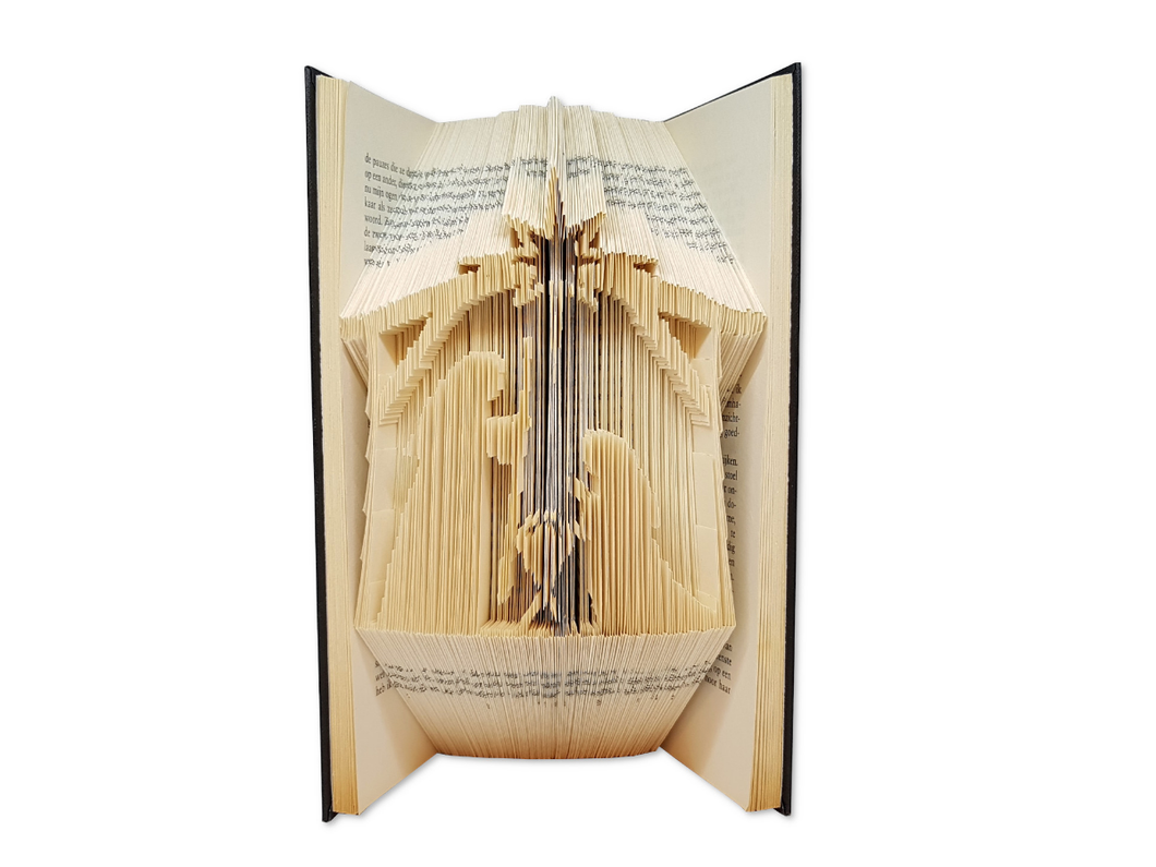 Nativity crib - Book folding pattern