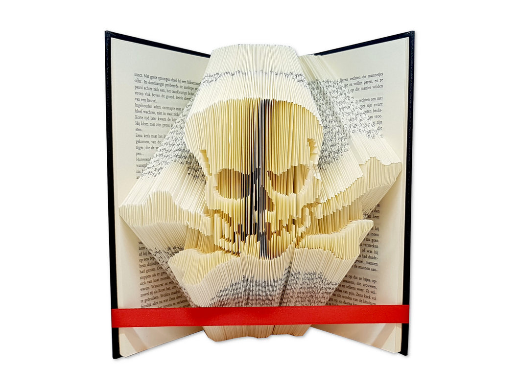 Skull - Book folding pattern