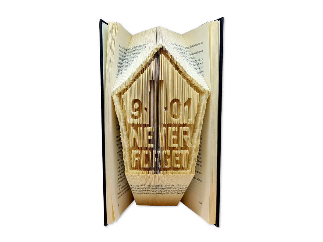 Never forget 9/11 - Book folding pattern