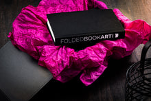 Load image into Gallery viewer, Folded book art custom initials - traditional anniversary gifts
