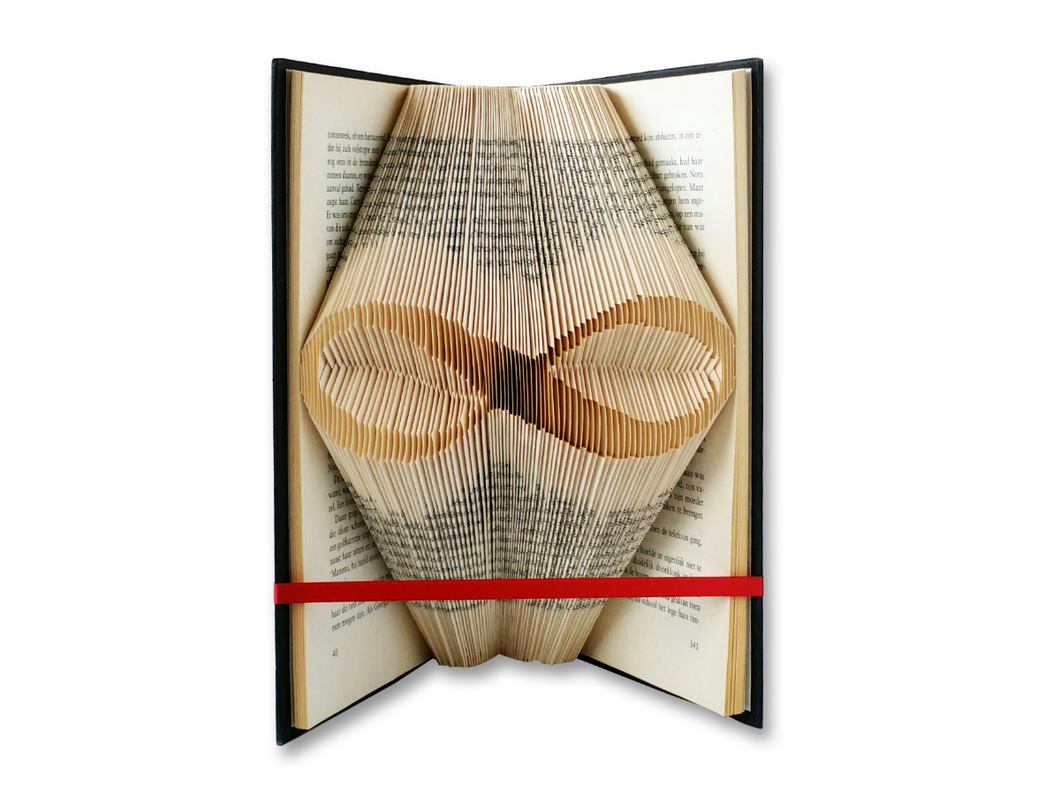 Infinity symbol - Book folding pattern - Folded Book Art – FoldedBookArt