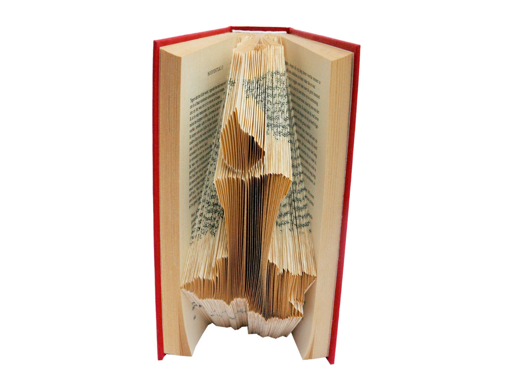 Christmas Candle - Book folding pattern